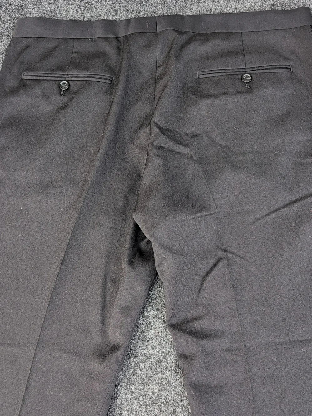 J Crew Ludlow Pants Mens 36x32 Black Slim Tollegno 1900 Wool Pleated Stretch